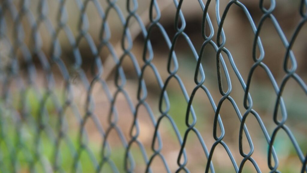 Chain link fence