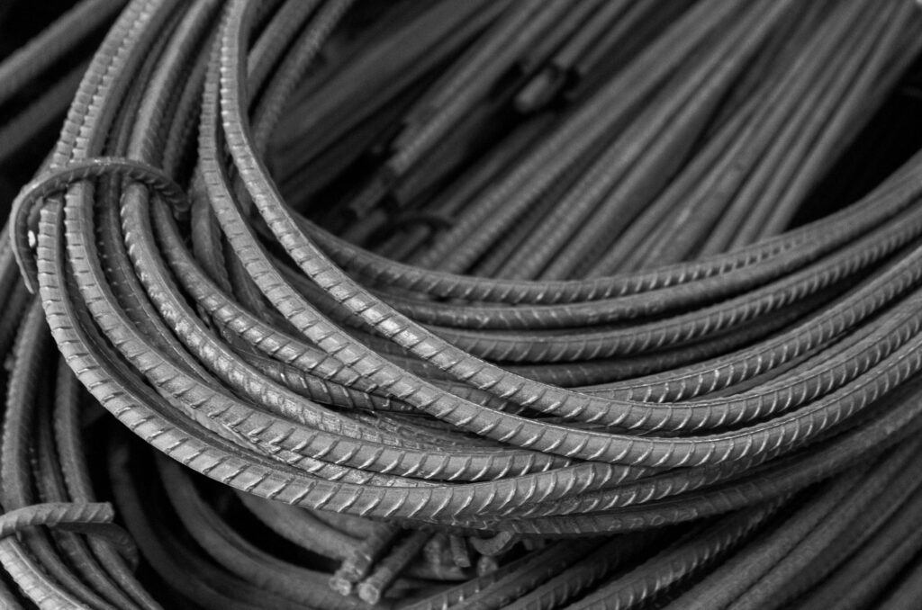 Coiled steel rod